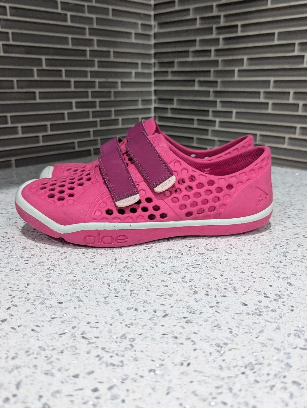 Plae Kids Water Shoes Mimo Lightweight Rubber Spring Summer Girls Size 3